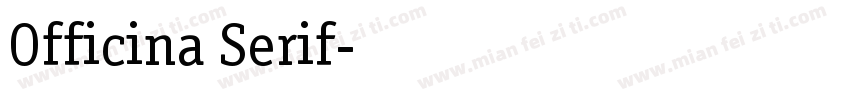 Officina Serif字体转换
